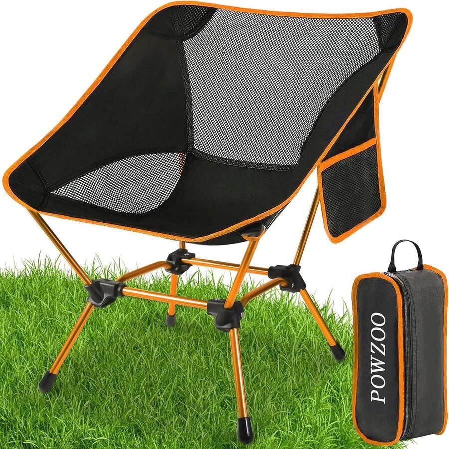 Opvouwbare campingstoel voor outdoor activiteiten lichtgewicht en draagbaar