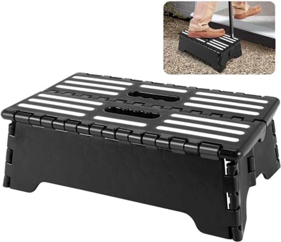 Opvouwbare compacte antislip stoel – lichte en draagbare eentrapstoel