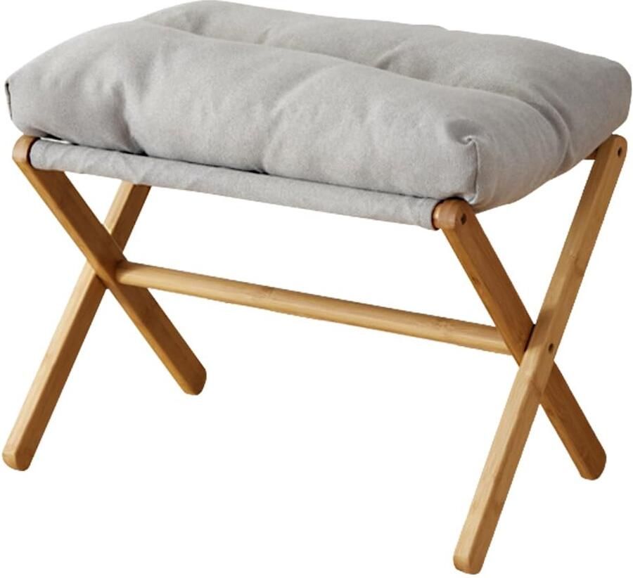 Opvouwbare en comfortabele voetenbank met zacht kussen voor woonkamer