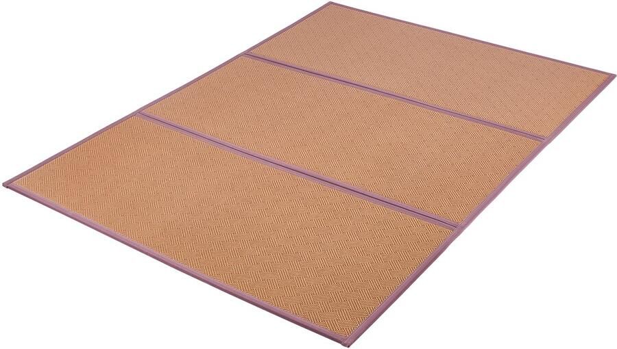 Opvouwbare Handgeweven Rotan Tatamimat van 80 X 55 Inch Antislip en Gemakkelijk Schoon te Maken Japanse Vloermat Ademende Zomerslaapmat voor Meditatie en Yoga