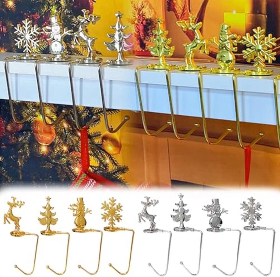 Opvouwbare Handtashaken – Set van 8 Draagbare Haken voor Meisjes Ideaal voor Kerst Tafel en Restaurant