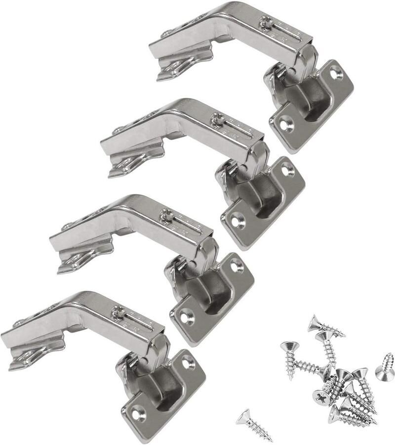Opvouwbare hoekscharnieren 135 graden voor keukenkast en kledingkast set van 4