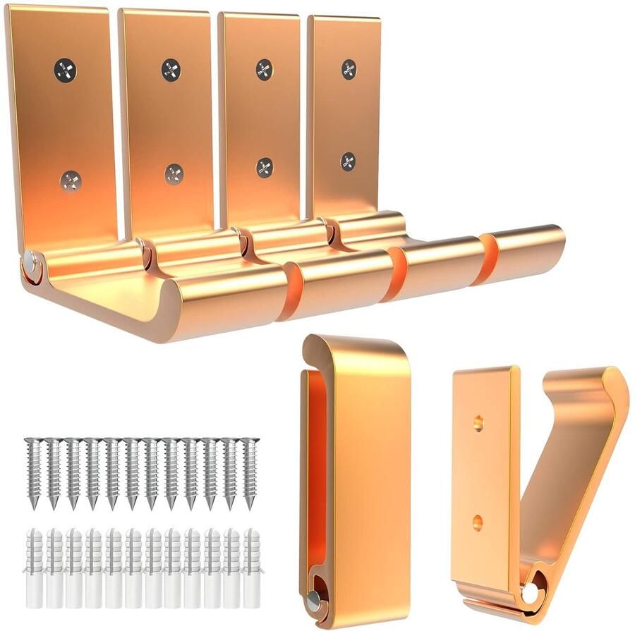 Opvouwbare Kapstokhaken Duurzaam Aluminium Set van 2