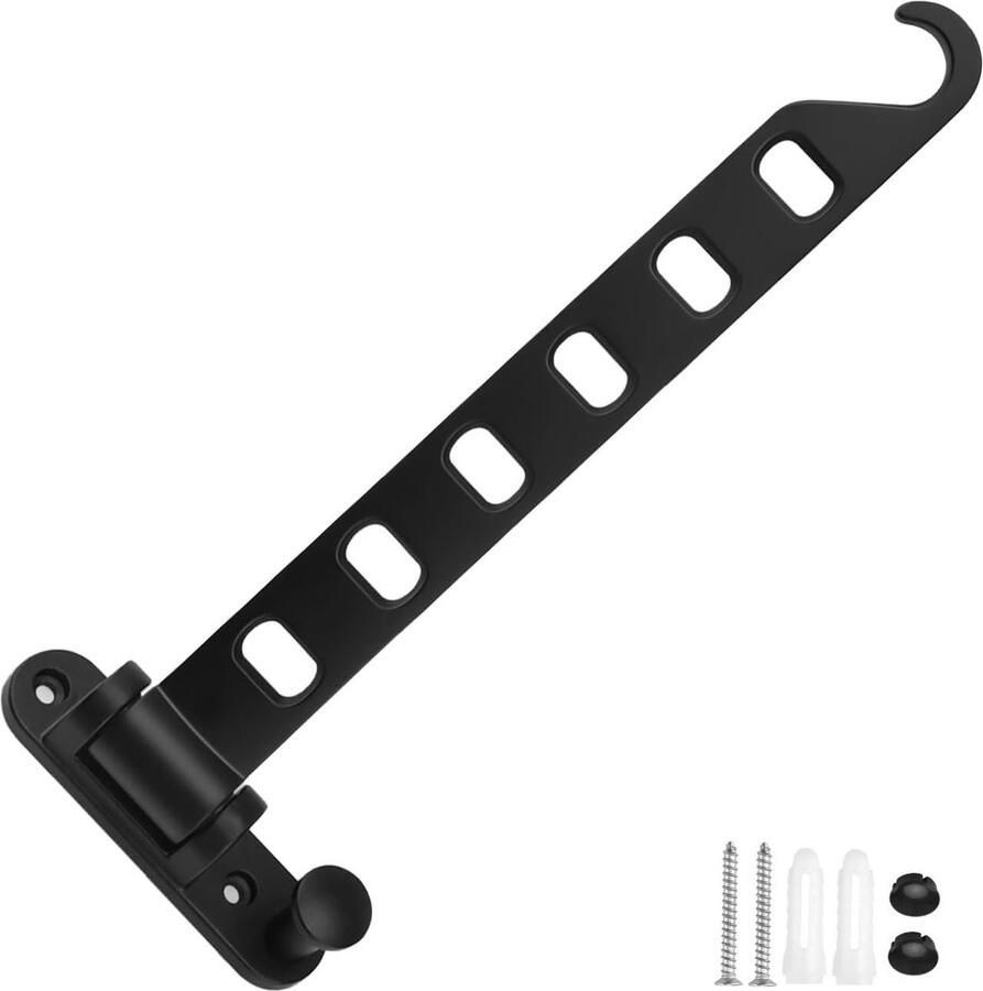 Luvetrex Opvouwbare Kledinghaak met 8 Opbergmogelijkheden voor Balkon Badkamer en Slaapkamer