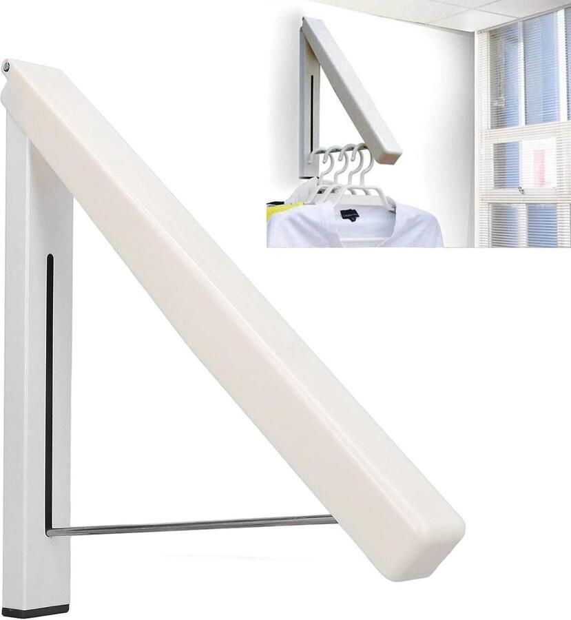 Opvouwbare kledinghanger multifunctioneel intrekbaar kledingrek voor wasruimte slaapkamer badkamer balkon