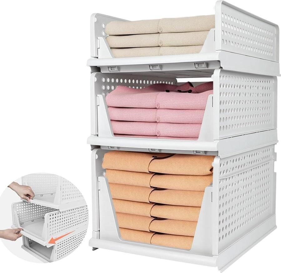 Opvouwbare kledingkast organizer 3 maten opbergsysteem voor kledingkast laden kledingkast organizer S M L Kledingkast