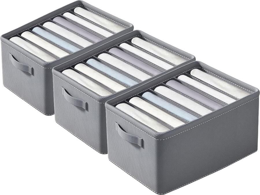 Opvouwbare Kledingkast Organizer 7 Vakken Lade-Organizer voor Onderbroeken en T-shirts kledingkast