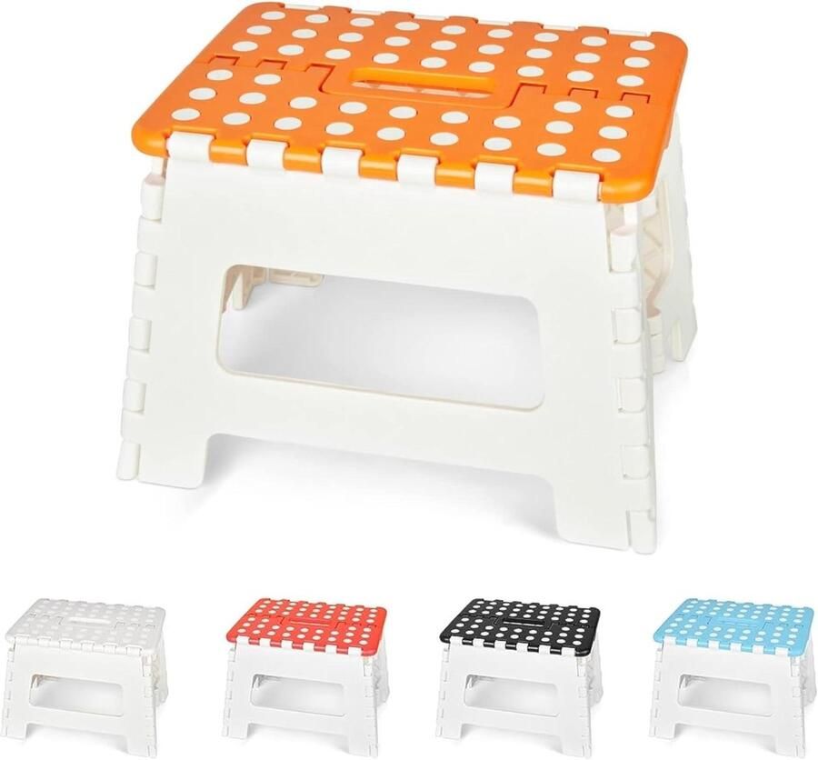 Opvouwbare kruk 9 inch hoogte hoge kwaliteit kunststof antislip draagbaar keuken badkamer tuin buiten Kruk