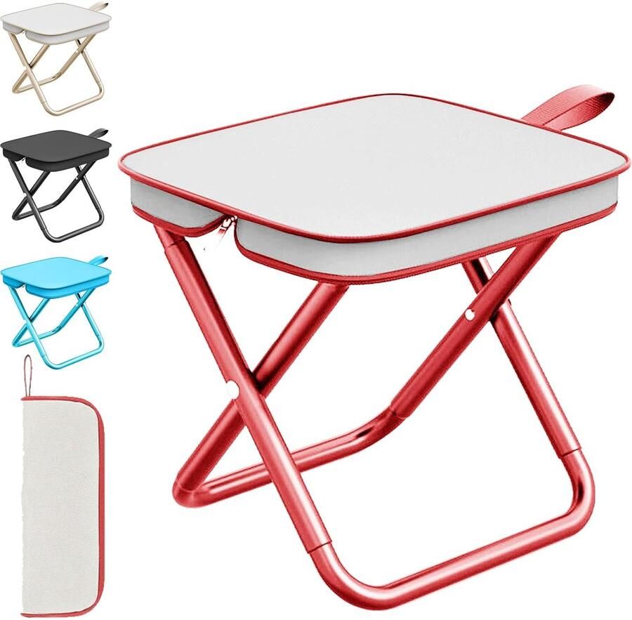 Opvouwbare kruk compact en lichtgewicht 1 stuk staal en Oxford-weefsel