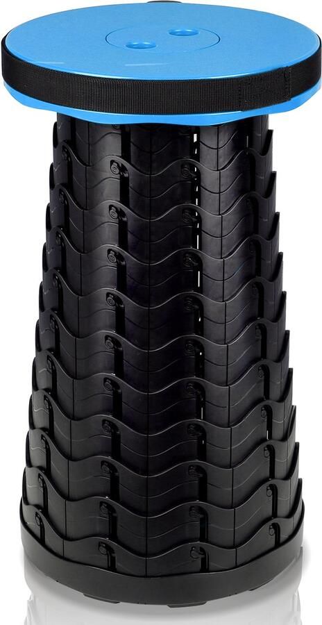 Opvouwbare kruk draagbaar en compact blauw 45 cm 150 kg