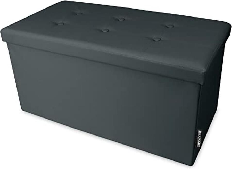 Opvouwbare Kruk met Opbergruimte Multifunctionele Kist 76x38x38 cm