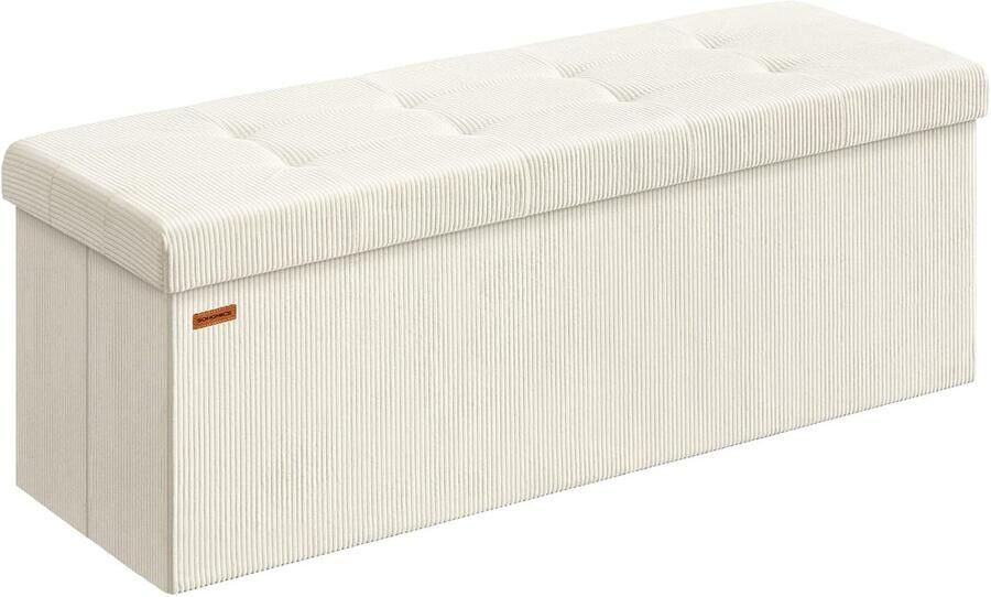 Opvouwbare Kruk Multifunctioneel 1 stuk Corduroy 38 x 110 x 38 cm