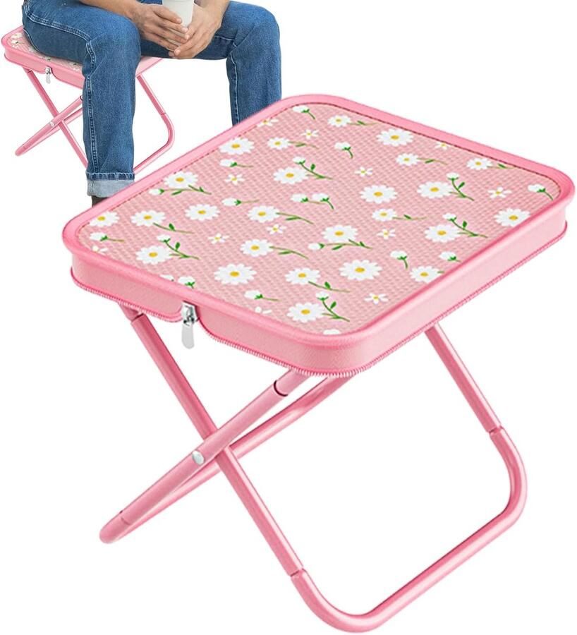 Opvouwbare Kruk Opvouwbare Kruk Stoel Draagbaar Zwaar Belastbare Stoel Comfortabele Zitting voor Buiten Camping Bar Keuken