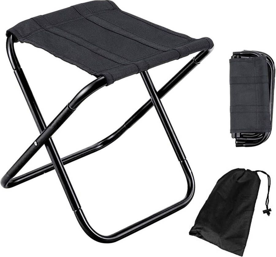 Opvouwbare kruk opvouwbare outdoor kruk inklapbare campingkruk opvouwbare kruk camping reizen strand wandelen tuin terras (26 x 25 x 21 cm)