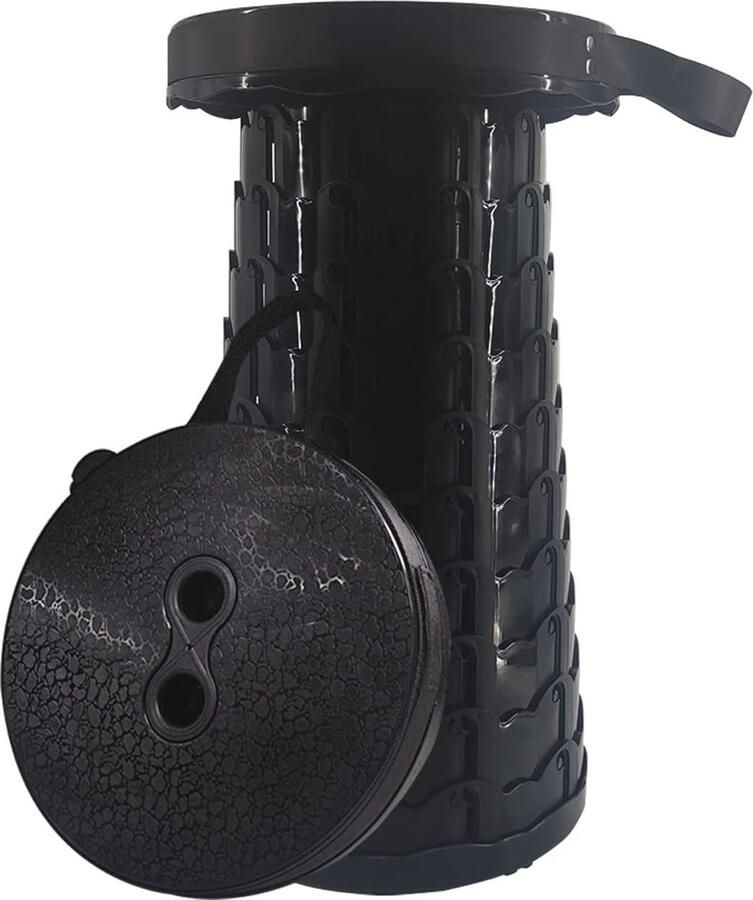 Opvouwbare Kruk voor Buiten Draagbare Telescopische Stoel voor Camping Barbecue en Tuinieren Max. Belastbaarheid 175 5 kg - Foto 2