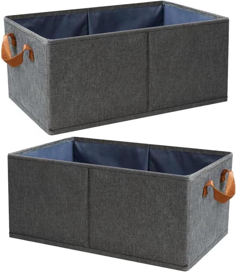 Foldable Drawer Clothes Storage Boxes Set of 2