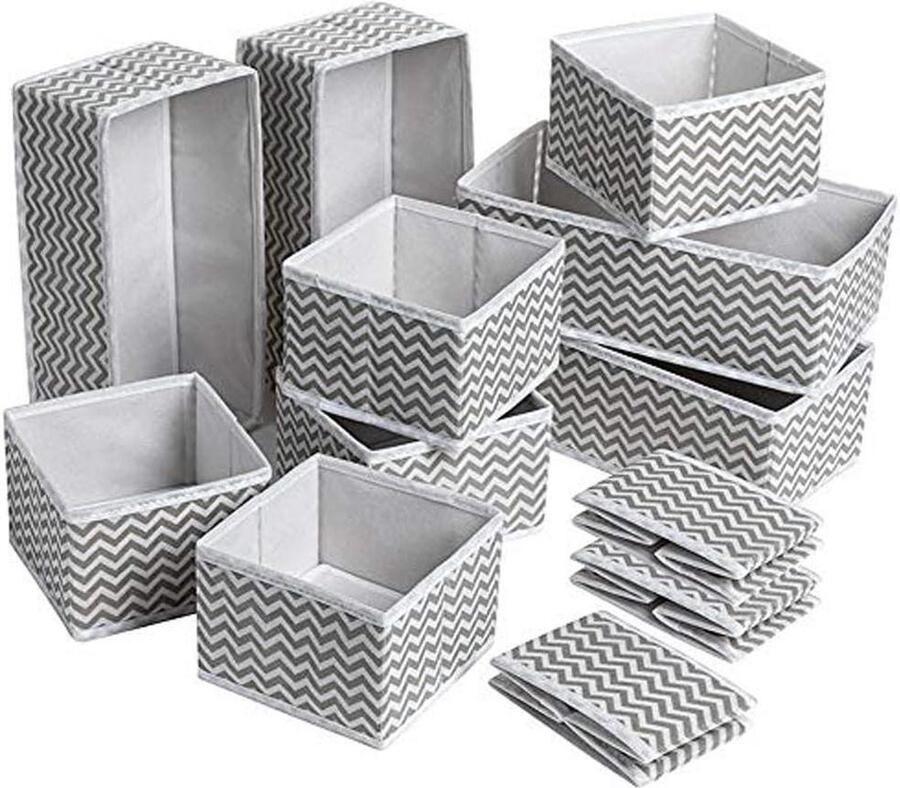 12 stuks lade organizer voor kleding opbergdoos ondergoed beha sok sjaals opvouwbare kledingkast organizer
