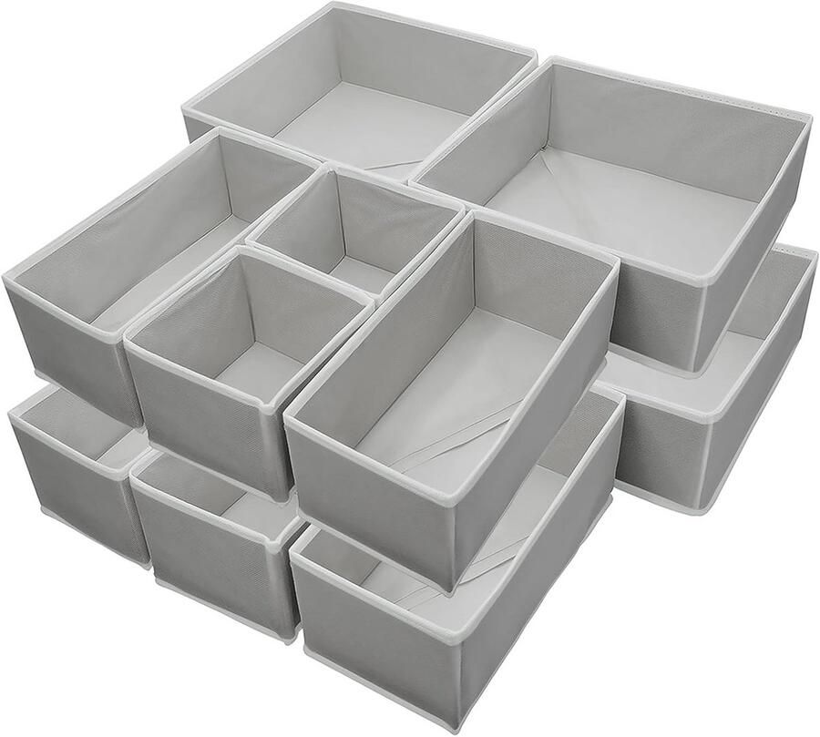 Opvouwbare Ladeorganizers Set voor Kleding en Accessoires 12 Stuks