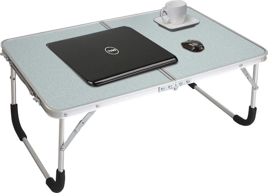 Opvouwbare Laptoptafel met Opbergruimte – Ideaal als Bedbureau en Ontbijtdienblad