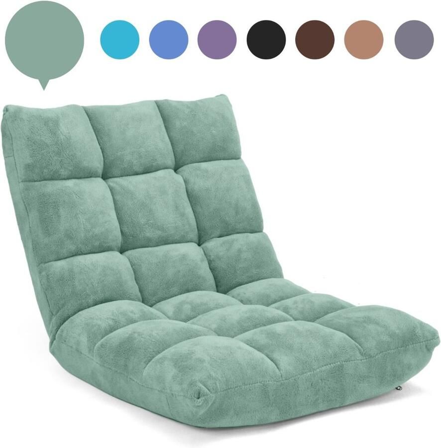 “Opvouwbare Meditatiestoel & Slaapbank – 14 Verstelbare Posities 54 5 x 54 5 x 56 cm”