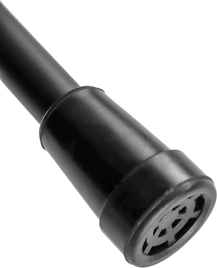 Opvouwbare Onderarm Kruk Volwassenen Opvouwbare Loopkruk Elleboogkruk met Open Manchet Zwart 1 stuk Kruk