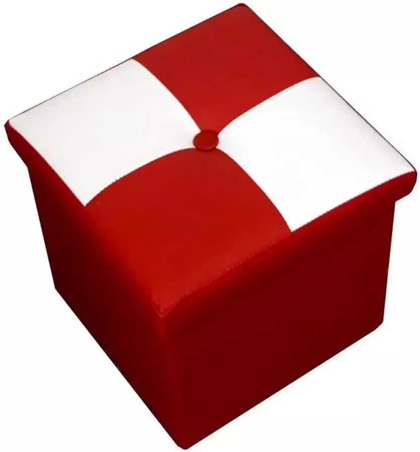 Opvouwbare Opberg Poef Hocker – Bench – Bench with Storage space Zitkist – Woonkamer accessoire H 30 x L 30 x D 30 cm s