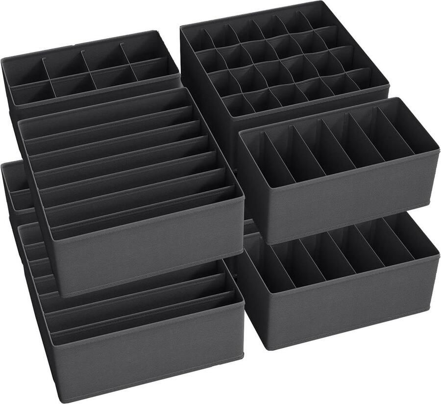 Opbergdozen met lade opvouwbaar beha's sokken ondergoed stropdassen make-updoos set van 8 handig opbergsysteem