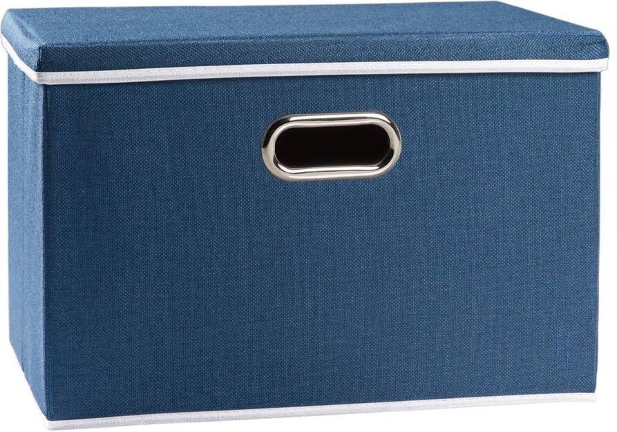 Opvouwbare opbergkubussen met deksel [Pack van 1] Opvouwbare stoffen opbergdozen Organizer Containermanden met deksel voor thuis (45x30x30cm)