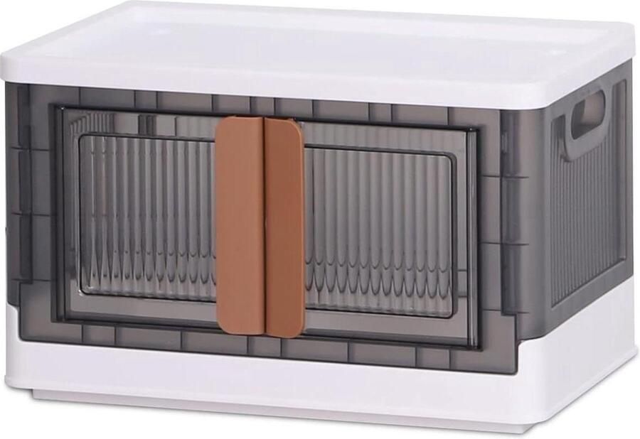 Opvouwbare plastic opbergdozen Duurzame organizer 3 stuks Transparant