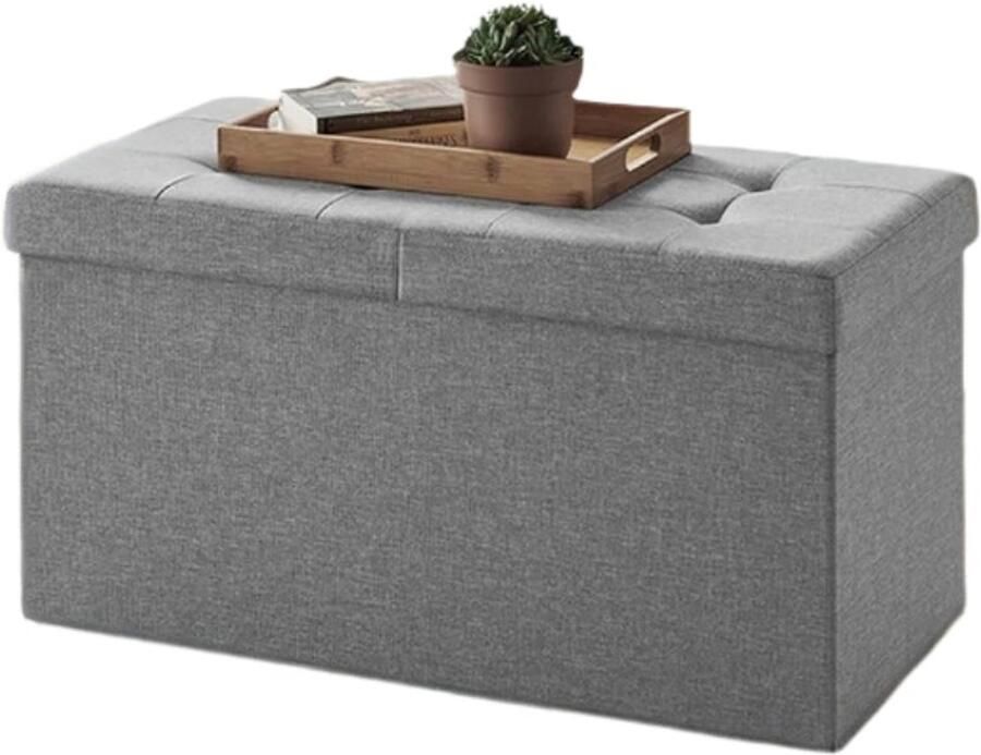 Opvouwbare stoelkist opbergdoos opbergbank verborgen opslag 76 cm x 38 cm x 38 cm