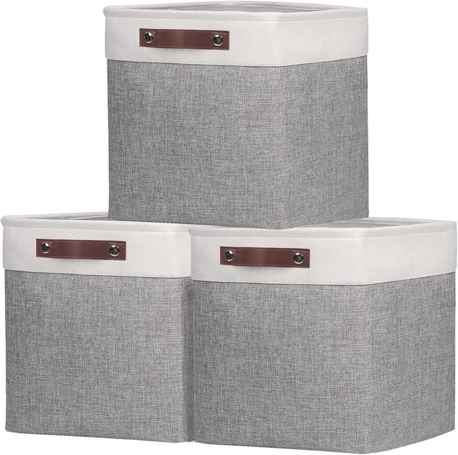 Opvouwbare Stof Opbergdozen voor Kleding en Accessoires Set van 3