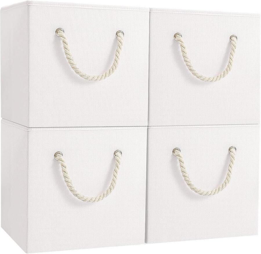 Opvouwbare Stof Opbergdozen Wasbare Organizers voor Kleding en Accessoires 33x33x33cm 4-Pack