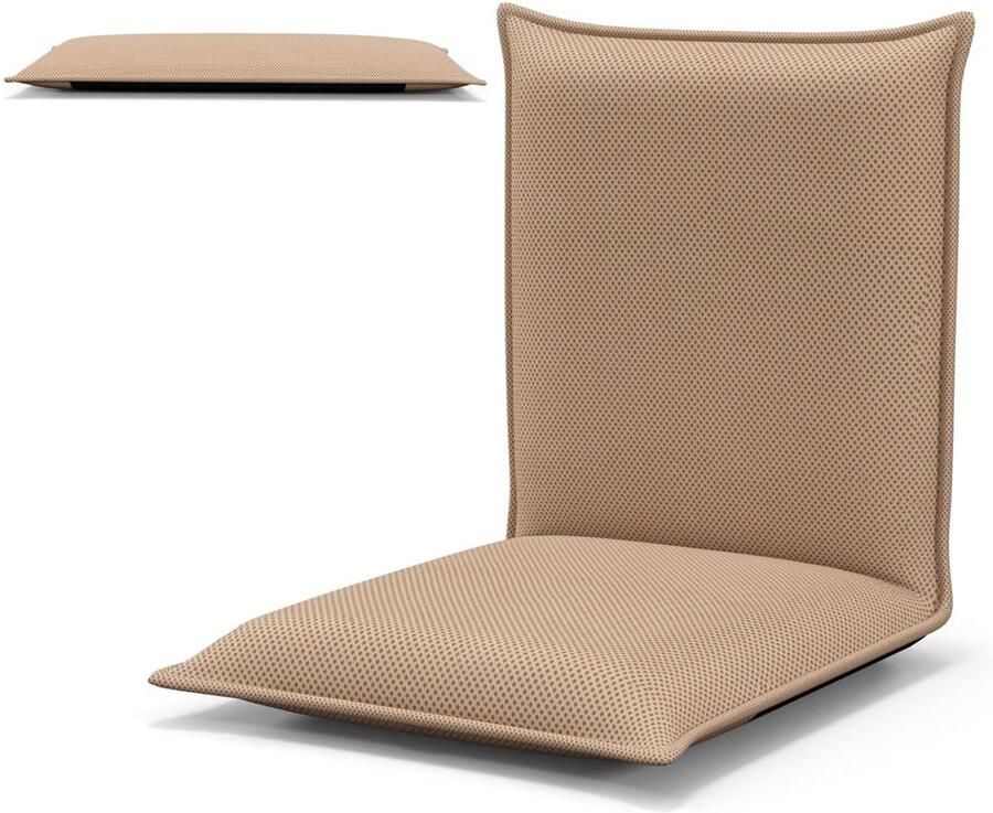 “Opvouwbare Tatami Vloerstoel – 6 Verstelbare Posities Comfortabel & Ruimtebesparend 44 x 54 5 x 53 5 cm 6 Kleuren”