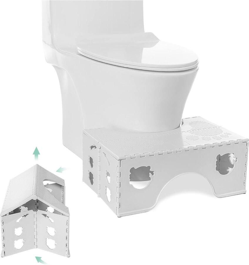Opvouwbare toiletkruk voor volwassenen en kinderen fysiologisch hurktoilet voor badkamer en wc Kruk