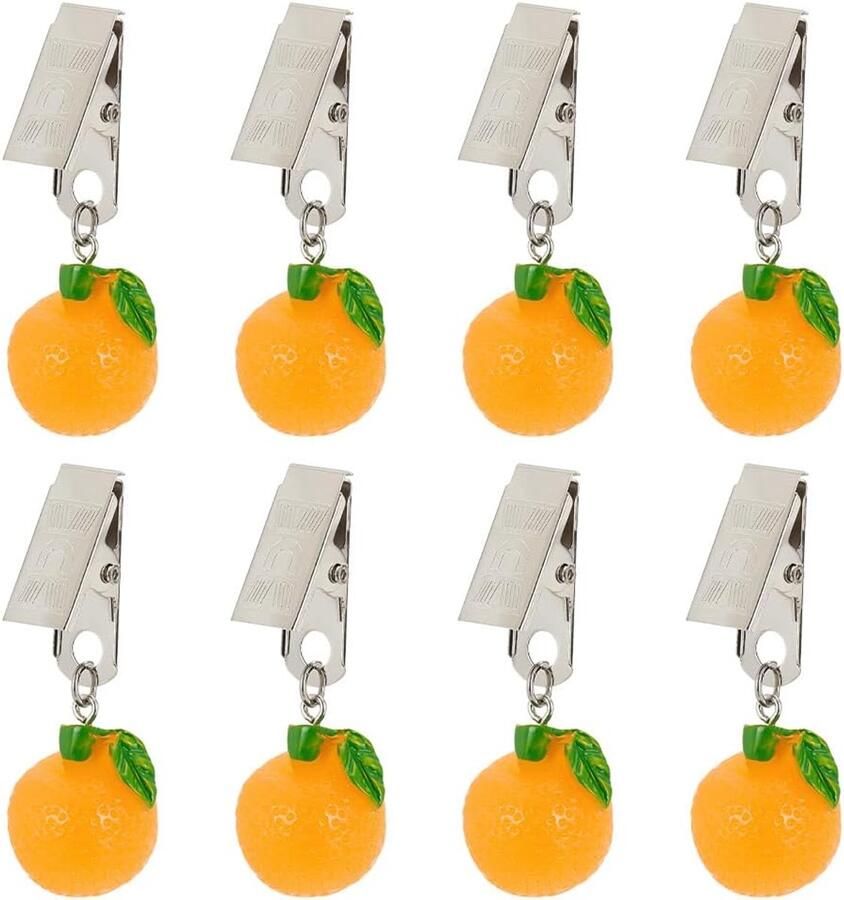 Oranje Tafelhoes Clips 8 Stuks Handig voor Tafelkleed Decoratie