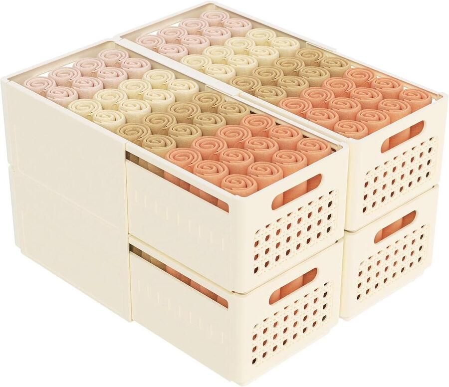 Organizer voor commodes 28-47 cm opbergdoos opvouwbaar scheidingswanden kunststof kledingkast slaapkamer 4 pack kledingkasten slaapkamer