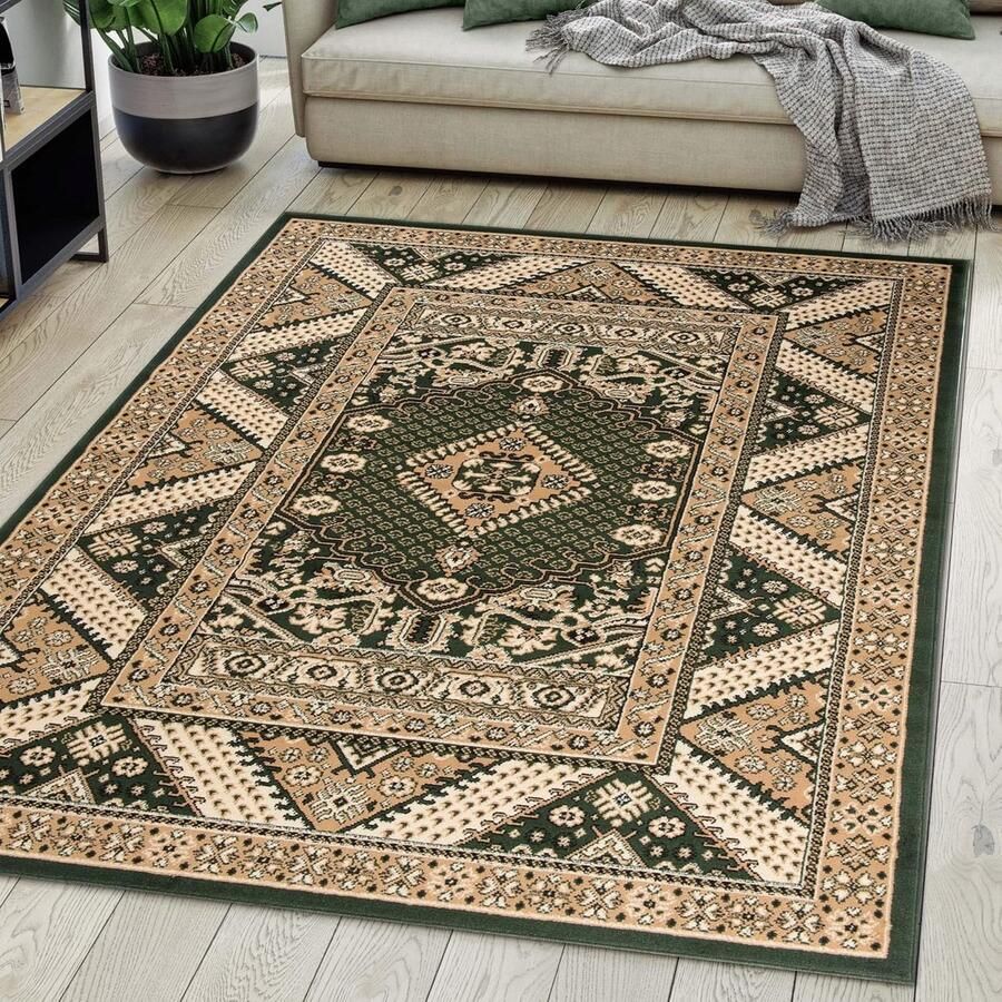 Oriëntaals Vloerkleed 80 x 150 cm Stijlvol Tapijt voor Woonkamer Slaapkamer en Eetkamer Duurzaam en Allergievriendelijk OEKO-TEX Gecertificeerd