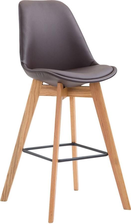 Originele Comfortabele Barkruk Barstoel Modern Design met Eikenhout Onderstel