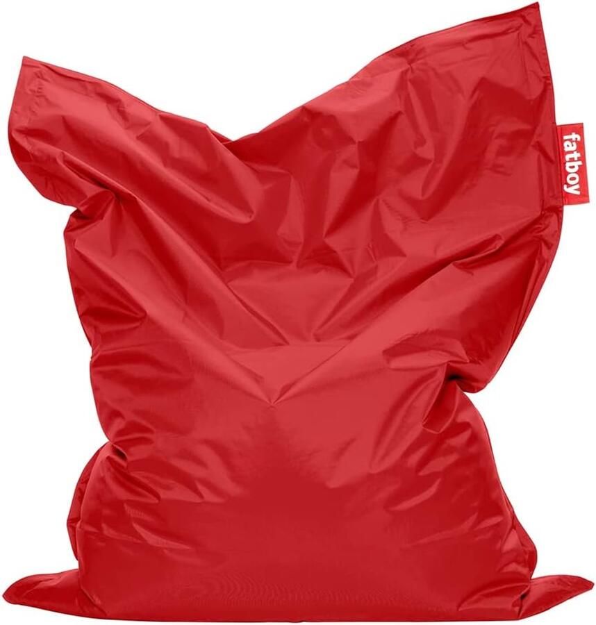 Originele Rood Nylon Zitzak Comfortabele Beanbag 180 x 140 cm