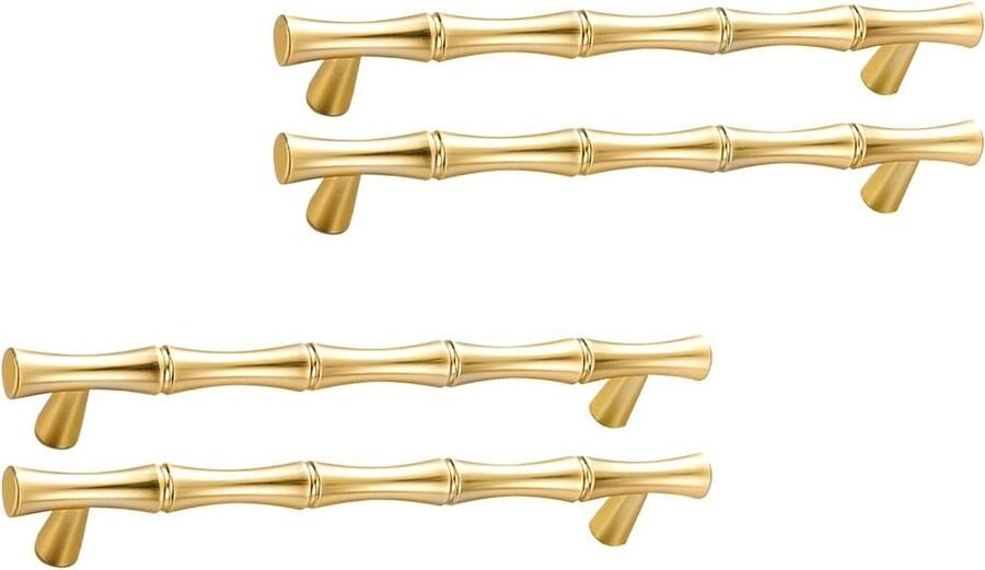 Orivio Moderne bamboe vorm kast deurknoppen retro handgrepen voor ladekast keuken decoratieve meubel accessoires