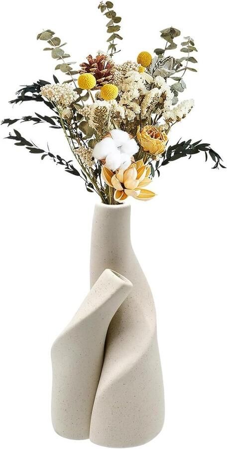 Orivio Nordic minimalistische stijl keramische vazen set van 2 voor pampasgras en bloemen moderne woondecoratie huis woonkamer eettafel