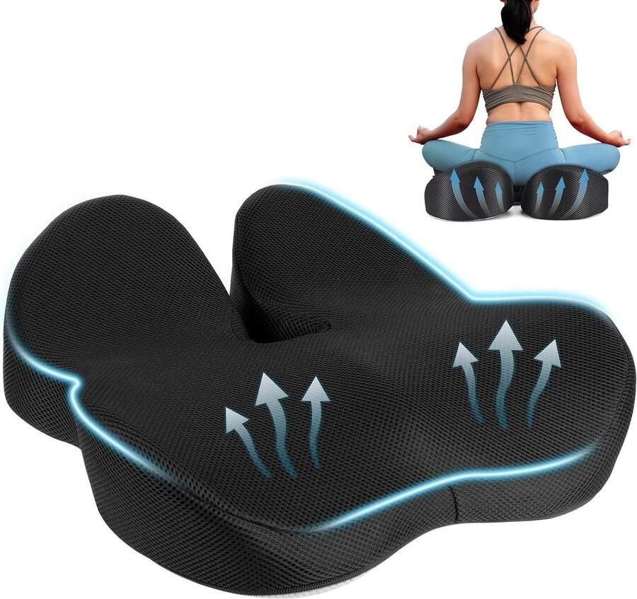 Orthopaedic Coccyx Cushion for Office Chair Ergonomic Support for Relieving Pressure Sciatica in Car and Office