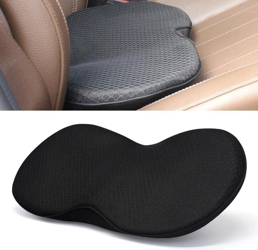 Ergonomic Orthopaedic Black Seat Cushion for Car Office Chair and Truck