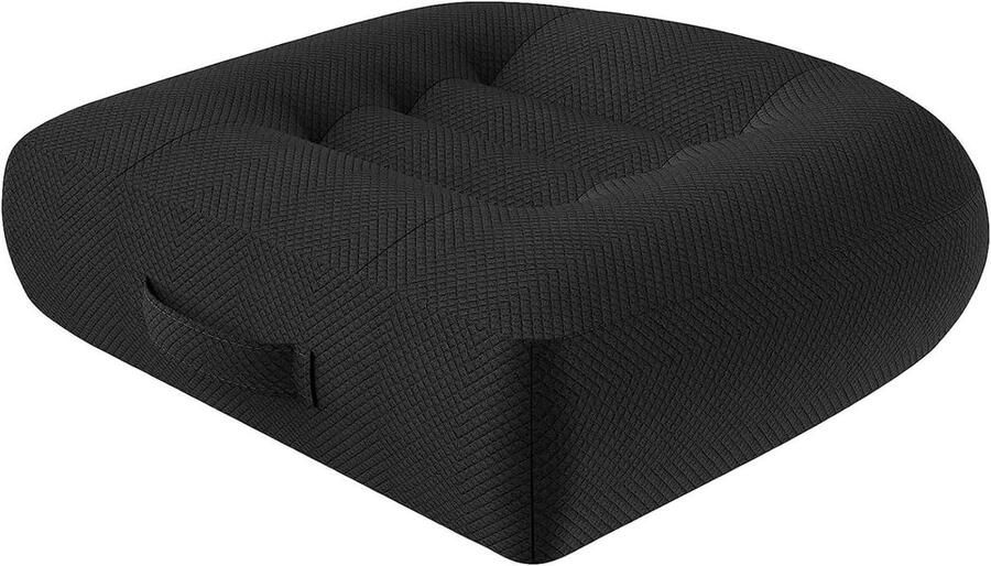 Orthopedic Seat Cushion 40 x 40 cm for Office Chair Dining Table Chair Wheelchair Garden Chairs Sofa Black Color