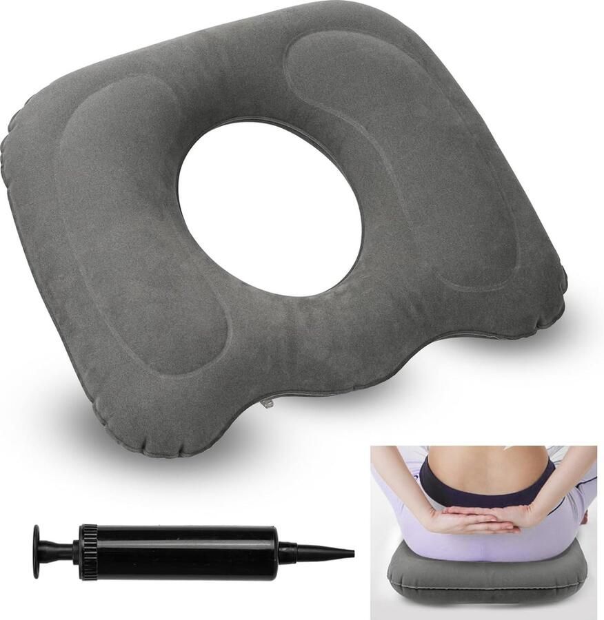 Zitkussen Donutkussen Zitring Coccyx Relief Opblaasbaar Orthopedisch Kussen voor Kantoorstoel Auto Rolstoel Sciatica Rugpijn