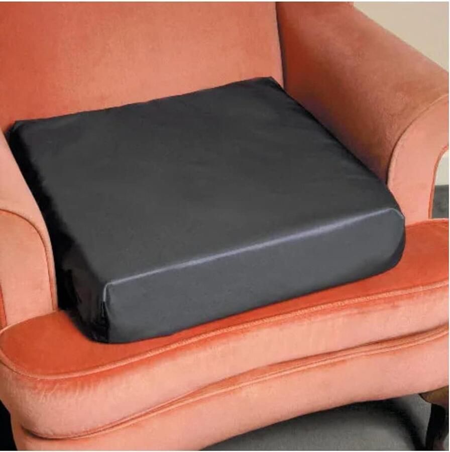 Orthopedic Seat Cushion for Spine Health Low Back Pain Sciatica and Tailbone Relief Office Chair Car Seat Wheelchair 45 x 40 x 10 cm Waterproof PU Cover