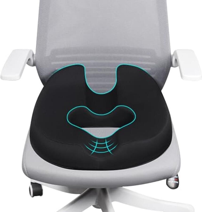 Orthopedisch Donut Zitkussen voor Bureaustoelen en Rolstoelen 38x45x12 cm