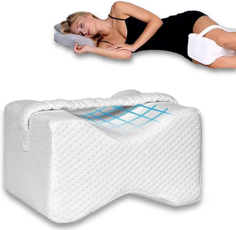 Orthopedisch Kniekussen voor in bed Beenkussen Traagschuim Ergonomisch kniekussen voor zijslapers