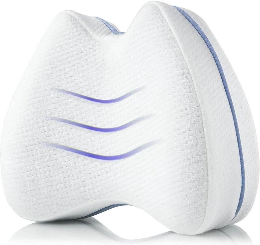 Orthopedisch kniekussen voor zijslapers Slapen zonder pijn Ergonomisch positioneringskussen Visco-elastisch traagschuim Ademende wasbare hoes 235x95 cm Kniekussen voor in bed