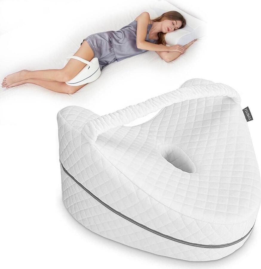Orthopedisch traagschuim kniekussen voor zijslapers ondersteuning van heupen benen knieën rug en zwangerschap Kniekussen voor in bed